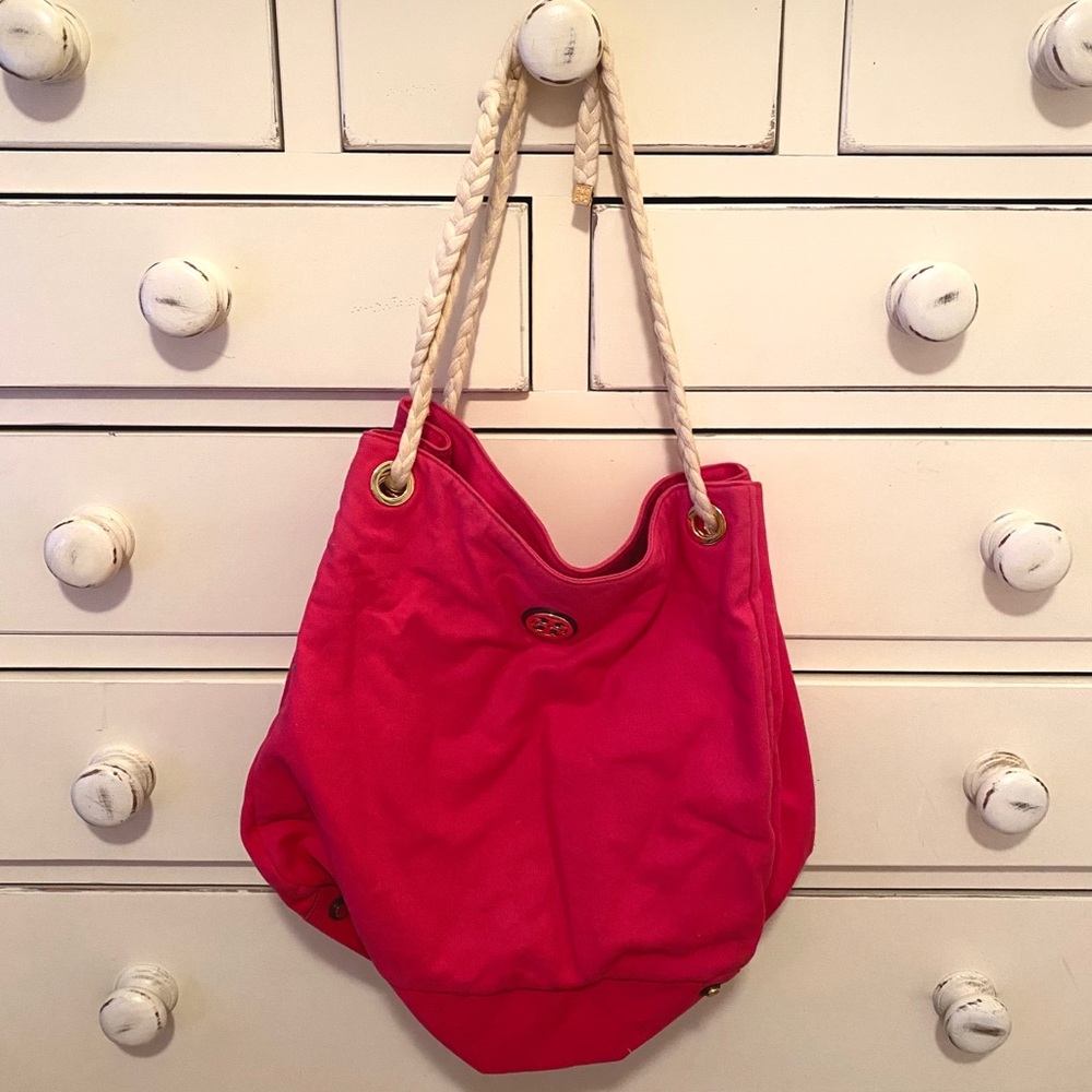 Tory Burch Pink Beach Bag